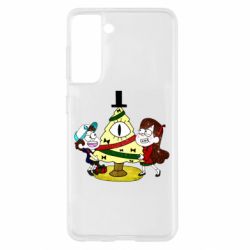 Чехол для Samsung S21 Gravity falls: happy new year