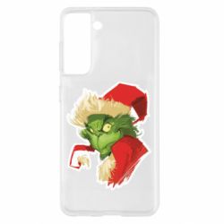 Чехол для Samsung S21 Гринч портрет-PrintSalon Чехол для Samsung S21 Гринч портрет