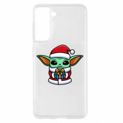 Чехол для Samsung S21 Grogu Santa Claus - PrintSalon