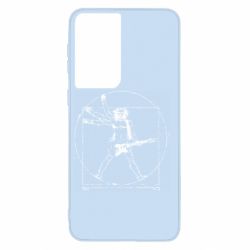 Чехол для Samsung S21 Guitarist Da Vinci - PrintSalon