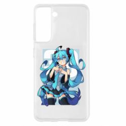 Чехол для Samsung S21 Hatsune Miku art - PrintSalon