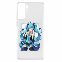Чехол для Samsung S21+ Hatsune Miku art - PrintSalon