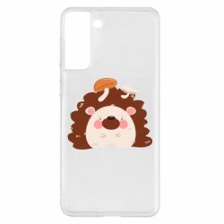 Чехол для Samsung S21+ Hedgehog with mushrooms - PrintSalon