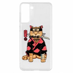 Чехол для Samsung S21+ Japanese Akatsuki cat - PrintSalon