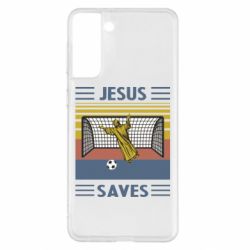 Чехол для Samsung S21+ Jesus will save - PrintSalon