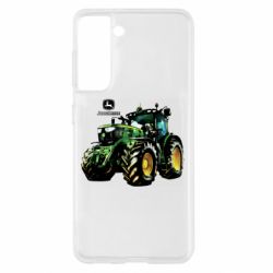 Чохол для Samsung S21 John Deere Tractor and logo - PrintSalon