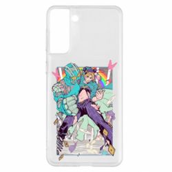 Чехол для Samsung S21+ Jojo's bizzare poster - PrintSalon