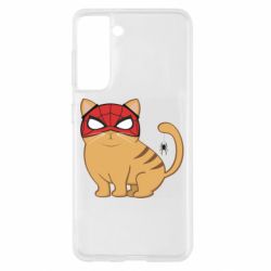Чехол для Samsung S21 Кот паук - PrintSalon