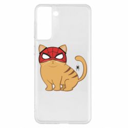 Чехол для Samsung S21+ Кот паук - PrintSalon
