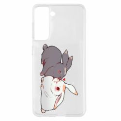 Чехол для Samsung S21 Кролики Вэй и Лань - PrintSalon