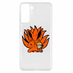 Чехол для Samsung S21+ Kurama And Naruto - PrintSalon