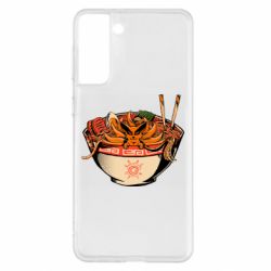 Чехол для Samsung S21+ Kurama in ramen - PrintSalon