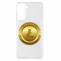 Чехол для Samsung S21 Litecoin coin - PrintSalon