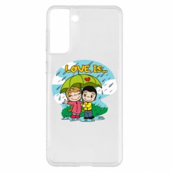 Чехол для Samsung S21+ Love is ... in the rain - PrintSalon