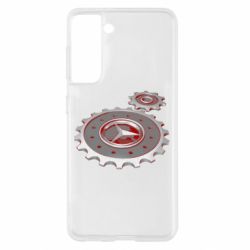 Чехол для Samsung S21 Mercedes logo механизм - PrintSalon
