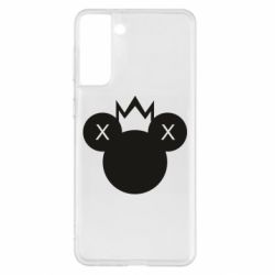 Чехол для Samsung S21+ Mickey with a crown - PrintSalon