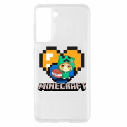 Чохол для Samsung S21 Minecraft Girl - PrintSalon