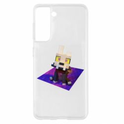 Чехол для Samsung S21 Minecraft King - PrintSalon