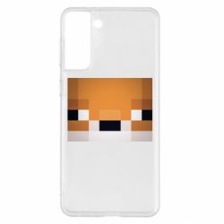 Чехол для Samsung S21+ Minecraft Minimalist - PrintSalon