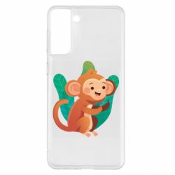 Чехол для Samsung S21+ Monkey. Fuck You - PrintSalon
