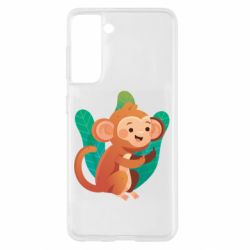 Чехол для Samsung S21 Monkey. Fuck You - PrintSalon