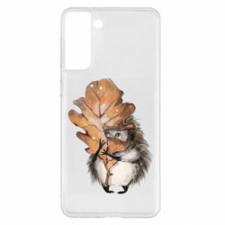 Чехол для Samsung S21+ Осенний ежик - PrintSalon