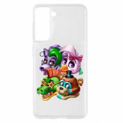 Чехол для Samsung S21 Персонажи FNAF
