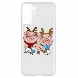 Чехол для Samsung S21+ Pigs - PrintSalon