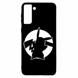 Чехол для Samsung S21+ Pikachu silhouette - PrintSalon