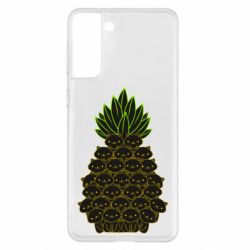 Чехол для Samsung S21+ Pineapple cat - PrintSalon