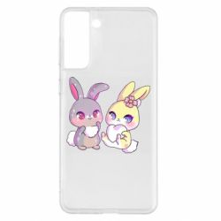 Чехол для Samsung S21+ Rabbits In Love - PrintSalon