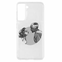 Чехол для Samsung S21 Retro Wanda and Vision - PrintSalon