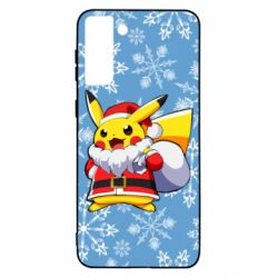Чохол для Samsung S21+ Santa Claus Pikachu - PrintSalon