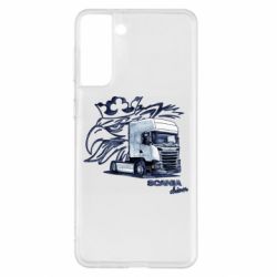 Чехол для Samsung S21+ Scania watercolor art - PrintSalon
