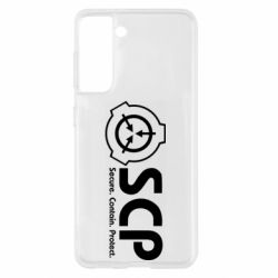 Чохол для Samsung S21 SCP logo text - PrintSalon