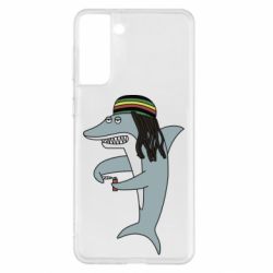 Чехол для Samsung S21+ Shark Rastaman - PrintSalon