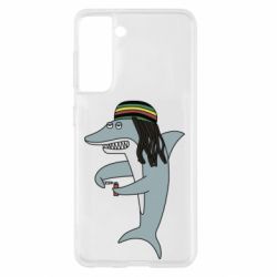 Чохол для Samsung S21 Shark Rastaman-PrintSalon Чохол для Samsung S21 Shark Rastaman