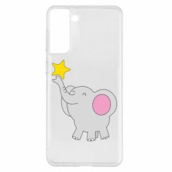 Чехол для Samsung S21+ Слон со звездочкой - PrintSalon