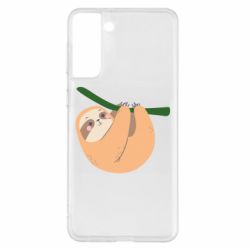 Чехол для Samsung S21+ Sloth on a branch - PrintSalon