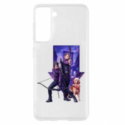 Чехол для Samsung S21 Соколиный глаз и Кейт Бишоп - PrintSalon