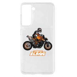 Чехол для Samsung S21 Sport Bike Art - PrintSalon