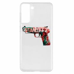 Чехол для Samsung S21+ Standoff pistol - PrintSalon