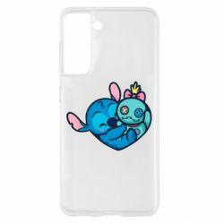 Чехол для Samsung S21 Стич с куклой - PrintSalon