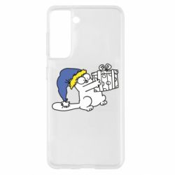 Чехол для Samsung S21 Украинский кот саймона с подарком - PrintSalon