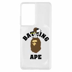 Чехол для Samsung S21 Ultra A bathing ape peanuts - PrintSalon