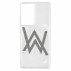 Чехол для Samsung S21 Ultra Alan Walker logo stripes - PrintSalon