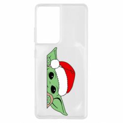 Чохол для Samsung S21 Ultra Baby Yoda Santa - PrintSalon