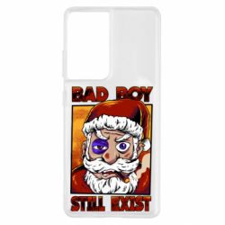 Чехол для Samsung S21 Ultra Bad Santa - PrintSalon