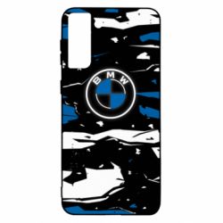 Чехол для Samsung S21 Ultra BMW logo and art background - PrintSalon