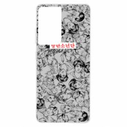 Чехол для Samsung S21 Ultra BTS 방탄소년단 - PrintSalon